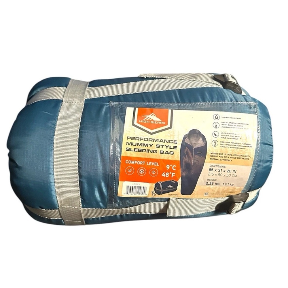 High Sierra Teal Mummy Sleeping Bag